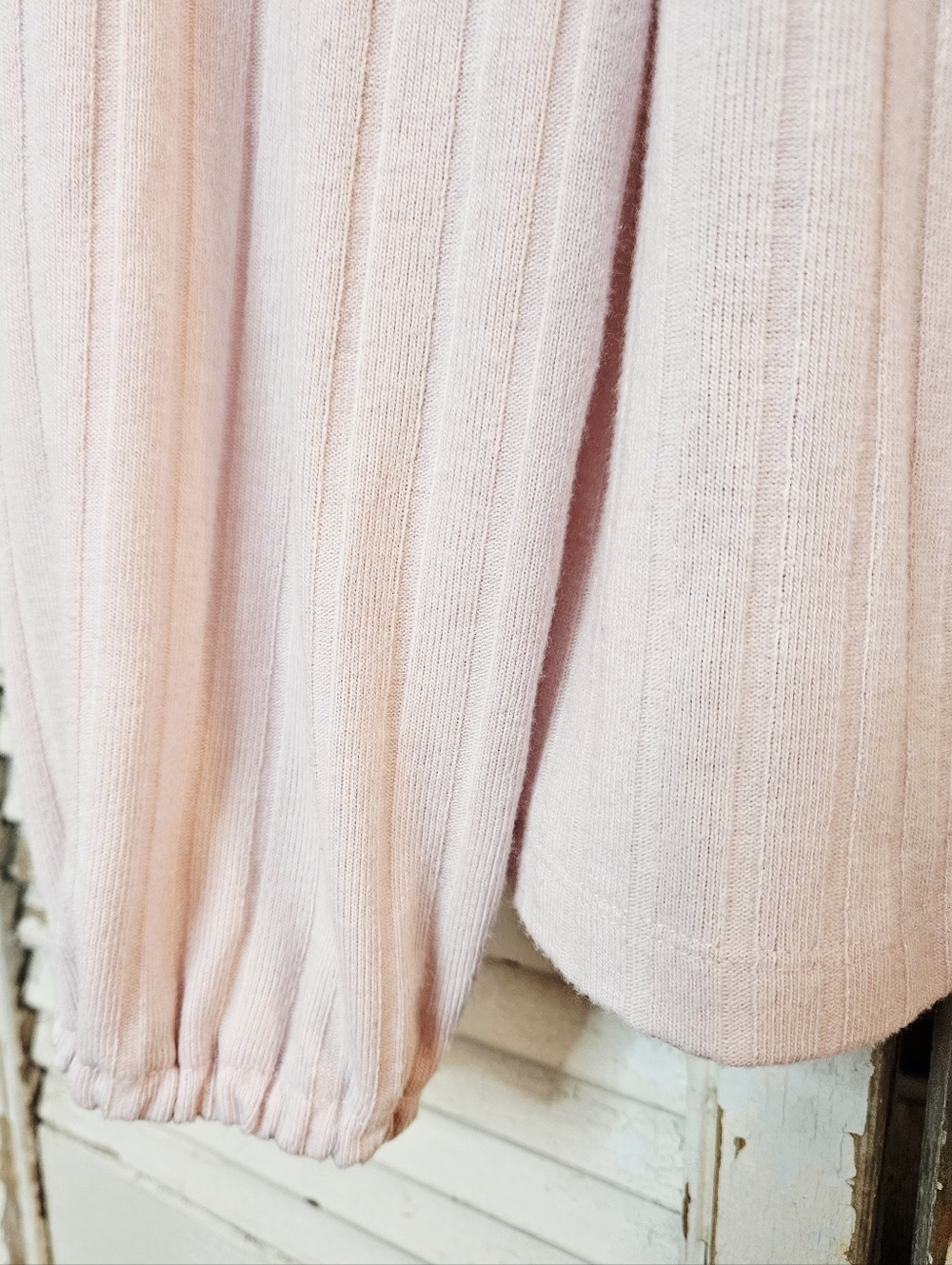 Reitmans Soft Pink Ribbed Cardigan With Balloon Sleeves Small - Picture 5 of 9